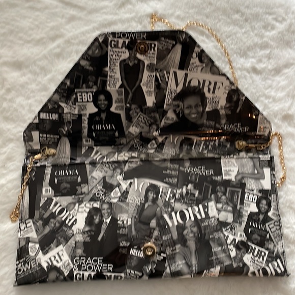 Michelle Obama tribute clutch purse. - Picture 4 of 4